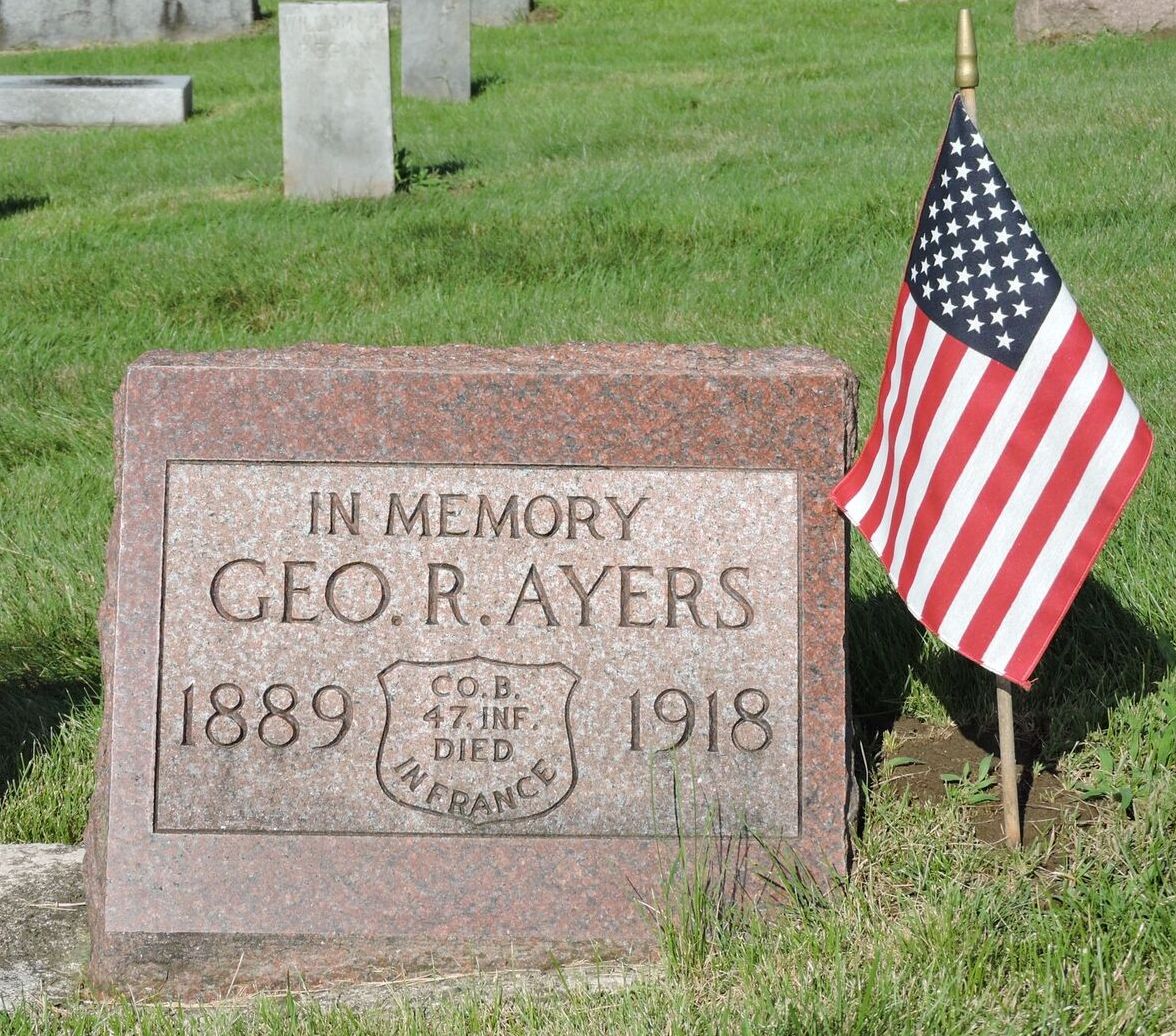 George R Ayers Memorial at Mt Hope Cemetery Peru