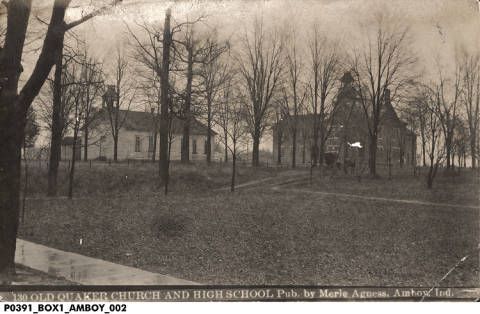 Old Quaker Church and Amboy High School